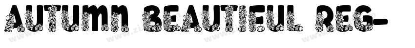 Autumn Beautiful Reg字体转换